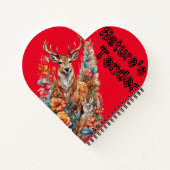 Carnet Nature's Tender : Cerfs de Forêt Enchantés et Pauv (Dos)