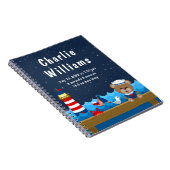 Carnet Nautical Boy Bear Statistiques de naissance de la  (Côté Droit)