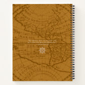 Carnet Nautical Rope Monogram Map Brown (Dos)