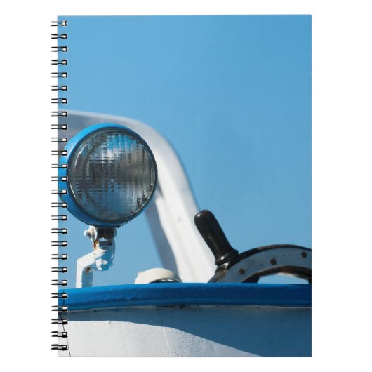 Carnet Nautical ship wheel sailboat (Devant)