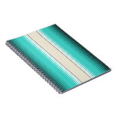 Carnet Navajo Blanc, Turquoise Orange Blanche Mexicaine S (Côté Droit)