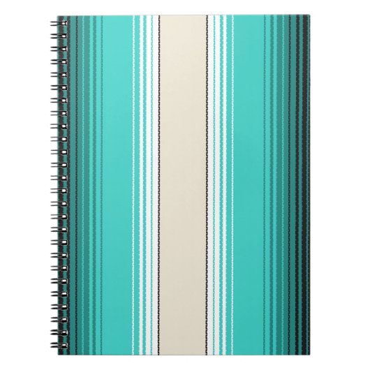 Carnet Navajo Blanc, Turquoise Orange Blanche Mexicaine S (Devant)