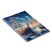 Carnet Navire à quai Noël/hiver (Côté Droit)