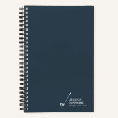 Carnet Navy Blue Golf Club personnel (Recto)