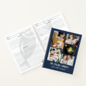Carnet Navy Blue Photo Collage Recettes de la famille (Intérieur)