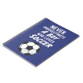 Carnet Navy Blue Soccer Cadeaux Pour Garçons Joueur D'Équ (Côté gauche)