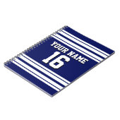 Carnet Navy Blue White Team (Côté gauche)
