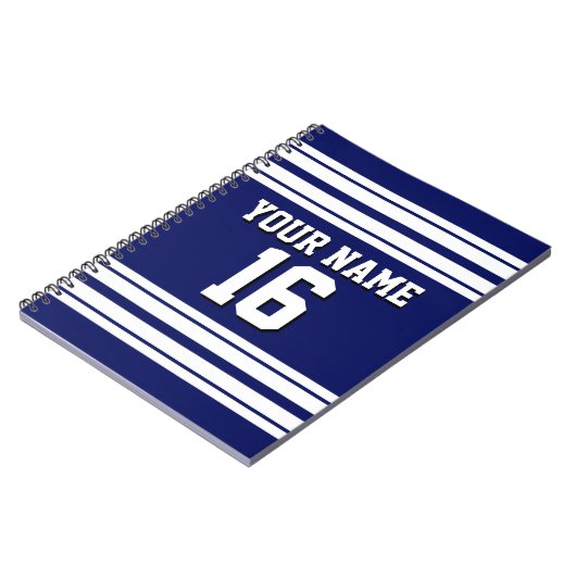 Carnet Navy Blue White Team (Côté gauche)
