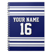 Carnet Navy Blue White Team (Devant)