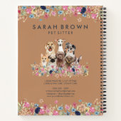 Carnet Navy Brown Cute Dog Groomer Small Best Seller (Dos)
