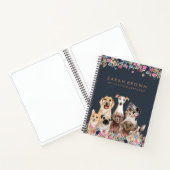 Carnet Navy Brown Cute Dog Groomer Small Best Seller (Intérieur)