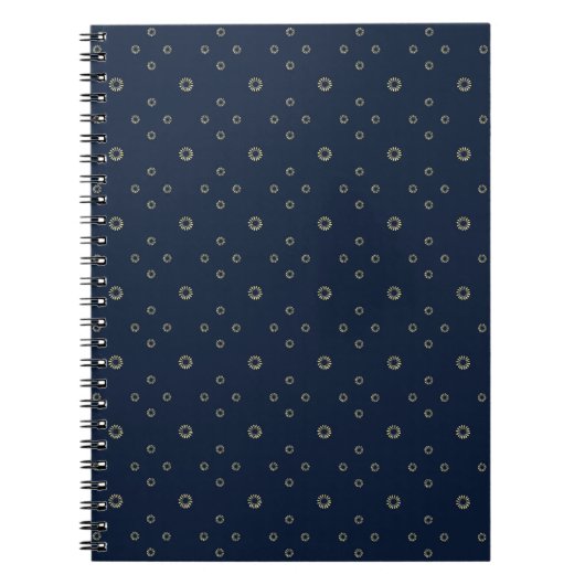 Carnet Navy | Golden Zinnia Sun (Devant)