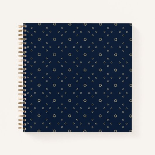 Carnet Navy | Golden Zinnia Sun (Devant)