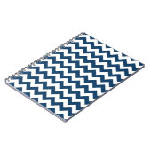 Carnet Navy Zigzag, Navy Chevron, Motif géométrique (Côté gauche)