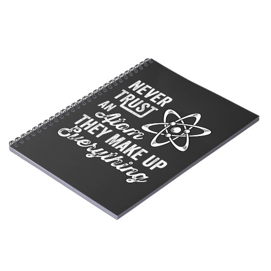 Carnet N'Ayez Jamais Confiance En Un Atom, Ils Composent  (Côté gauche)