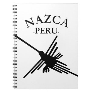 Carnet Nazca Pérou Colibri Avec Texte Courbé