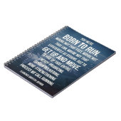 Carnet Né à courir - Motivation de l'entraînement (Côté gauche)