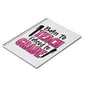 Carnet Né à Enseigner, Forcé à l'année (Côté gauche)