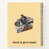 Carnet Né à Ride Dirt Bikes, forcé à aller à l'école (Dos)