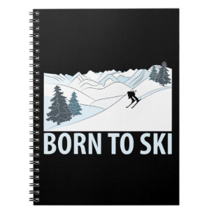 Carnet Né à Ski Sports d'hiver