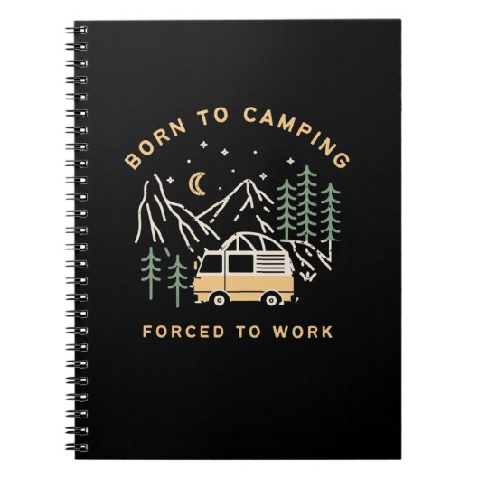 Carnet Né au camp, forcé au travail - Retro Camper Van (Devant)