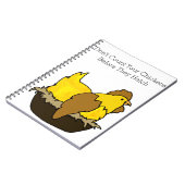 Carnet Ne comptez pas vos poulets avant qu'ils n'attrapen (Côté gauche)