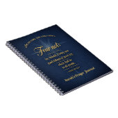 Carnet Ne craignez pas Noël 2026 Écriture Or Typographie (Côté Droit)