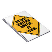 Carnet Ne dérangez pas l'auteur au travail (Côté Droit)