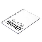 Carnet Ne détestez pas la typographie de Méditée (Côté gauche)