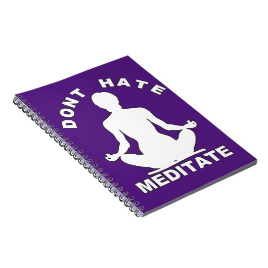 Carnet Ne détestez pas méditent blanc (Côté Droit)