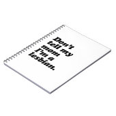 Carnet NE DITES PAS MA MAMAN que je suis LESBIEN - .png (Côté gauche)