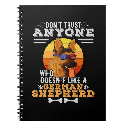 Carnet Ne faites pas confiance à quiconque n'aime pas un  (Devant)