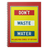 Carnet Ne gaspillez pas l'eau (Devant)