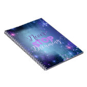 Carnet Ne jamais cesser de rêver Citation Inspirationnell (Côté Droit)