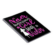 Carnet Ne jamais sous-estimer une fille avec un Cool viol (Côté Droit)