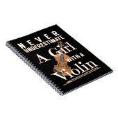 Carnet Ne jamais sous-estimer une fille avec un violon ca (Côté Droit)