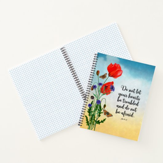 Carnet Ne laissez pas votre coeur troublé (Intérieur)