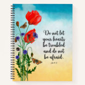 Carnet Ne laissez pas votre coeur troublé (Devant)