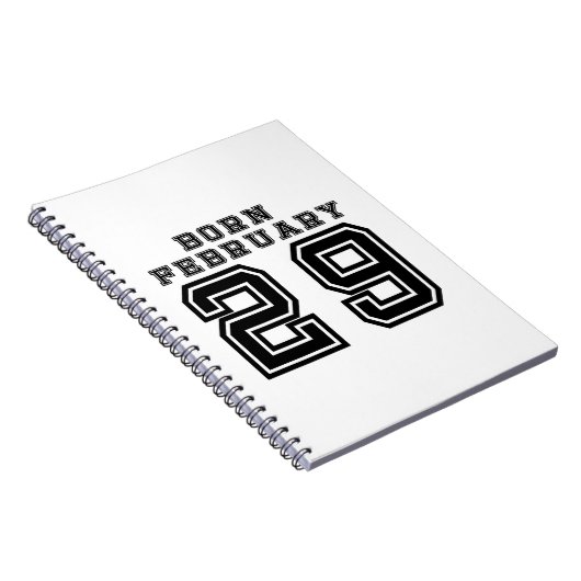 Carnet Né le 29 février (Côté Droit)