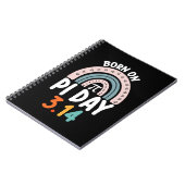 Carnet Né le jour de Pi Anniversaire Math Drôle (Côté gauche)