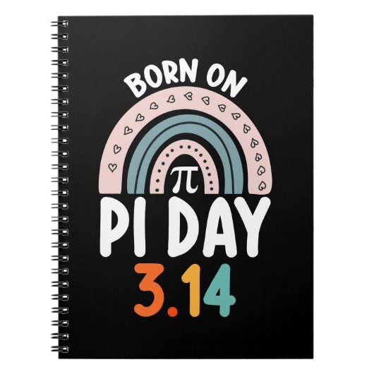 Carnet Né le jour de Pi Anniversaire Math Drôle (Devant)