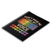 Carnet Ne me force pas à utiliser la Voix de Papa Fierté  (Côté gauche)