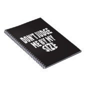 Carnet Ne me jugez pas sur ma taille (Côté Droit)