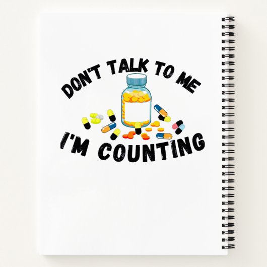 Carnet ne me parle pas je compte (Dos)