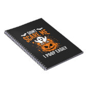 Carnet Ne m'effrayez pas Design de citrouille de fantôme (Côté Droit)