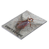 Carnet Ne m'embête pas Photo de Mème Cafard (Côté gauche)