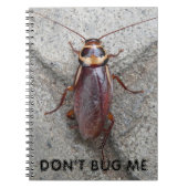 Carnet Ne m'embête pas Photo de Mème Cafard (Devant)