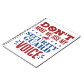 Carnet Ne m'oblige pas à utiliser ma voix de garde de séc (Côté gauche)