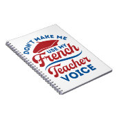 Carnet Ne m'oblige pas à utiliser ma voix d'enseignant en (Côté Droit)