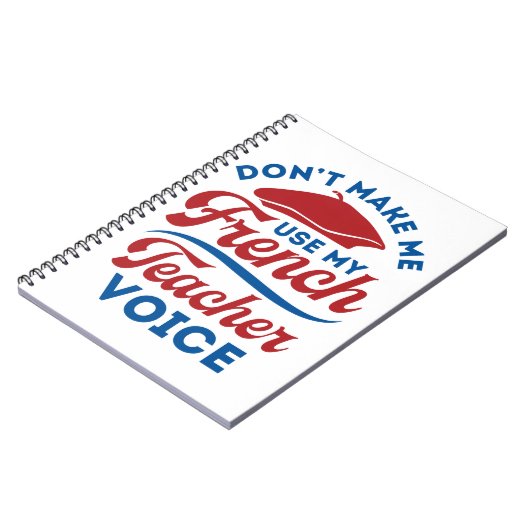 Carnet Ne m'oblige pas à utiliser ma voix d'enseignant en (Côté gauche)